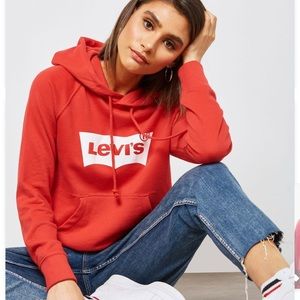 Red Levi’s logo hoodie